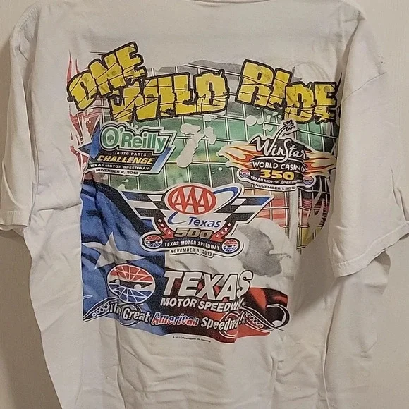 2013 Nascar Texas Motor Speedway Short Sleeved T-Shirt Men's Size XL - Picture 6 of 10
